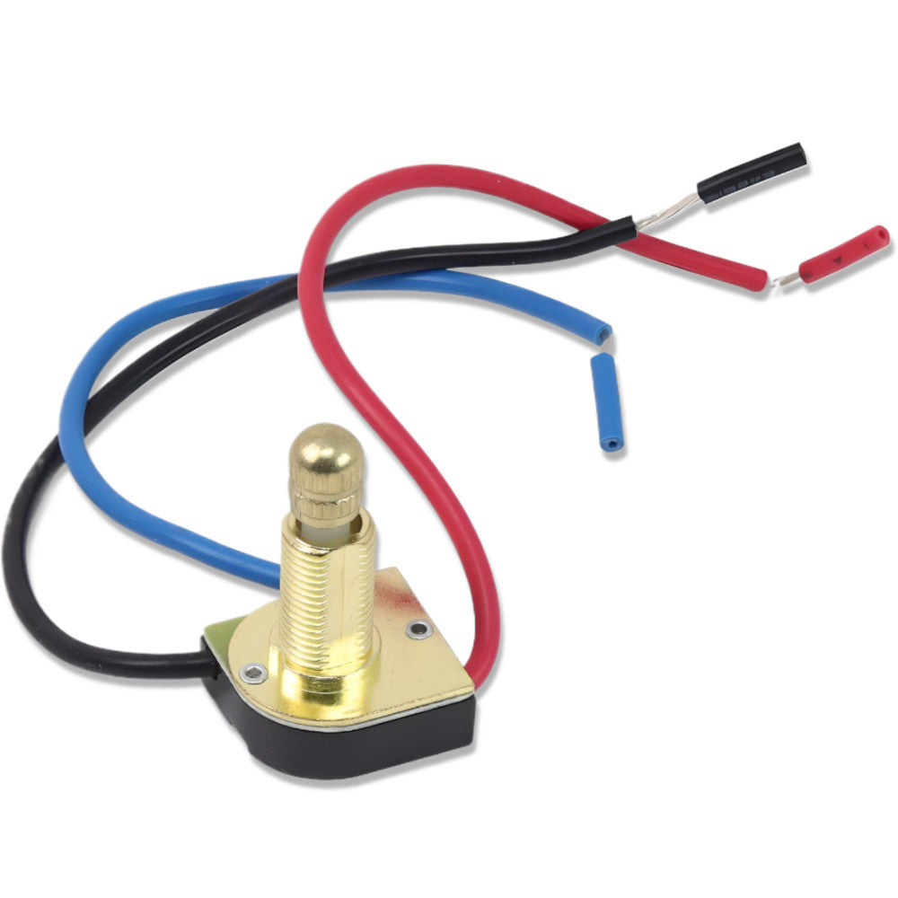 Zing Ear ZE-116M 5/8 inch shank with 3 wire leads - brass plated