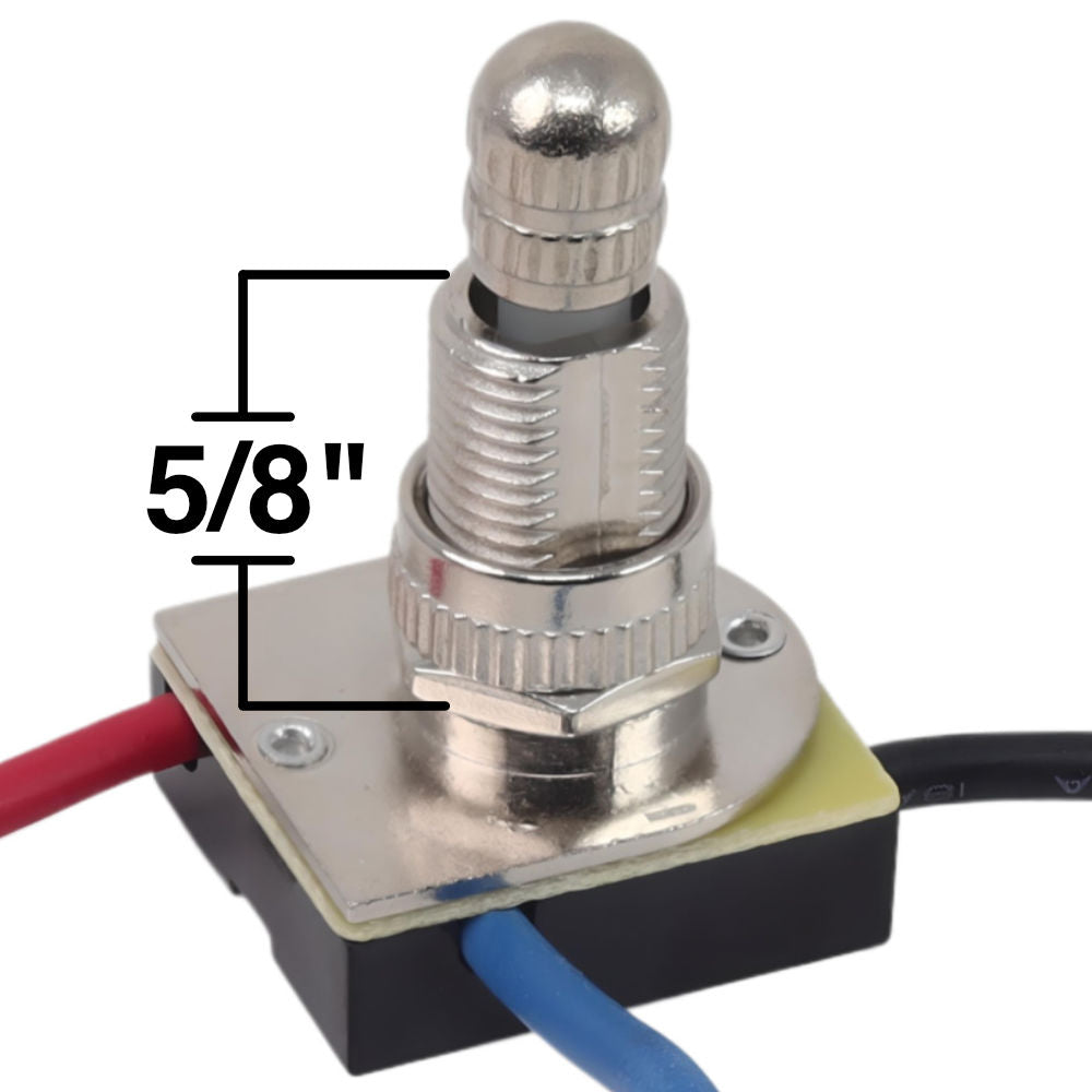 Zing Ear ZE-116M 5/8 inch shank with 3 wire leads - nickel plated