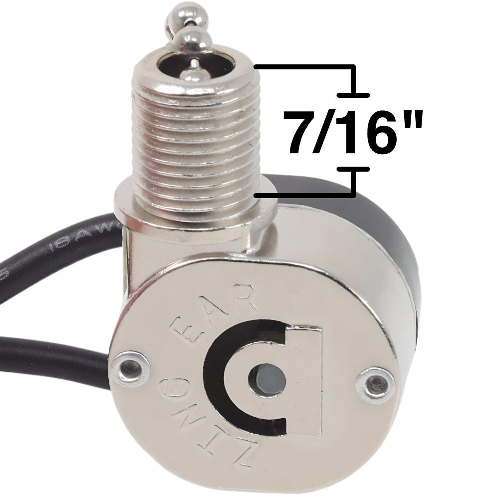 ZE-109M On/Off Pull Chain Switch with Metal Shell - Nickel Finish