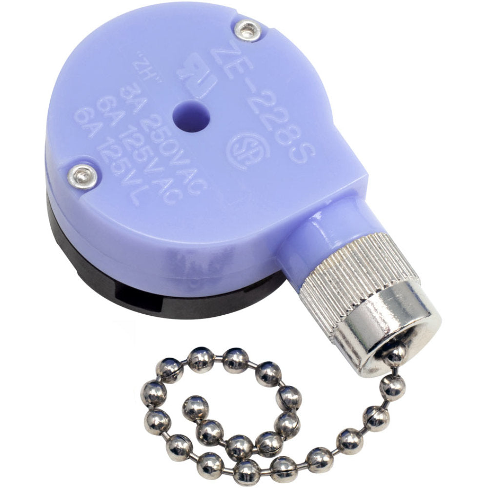 Zing Ear ZE 228S 3 wire 2 speed fan switch replacement - nickel