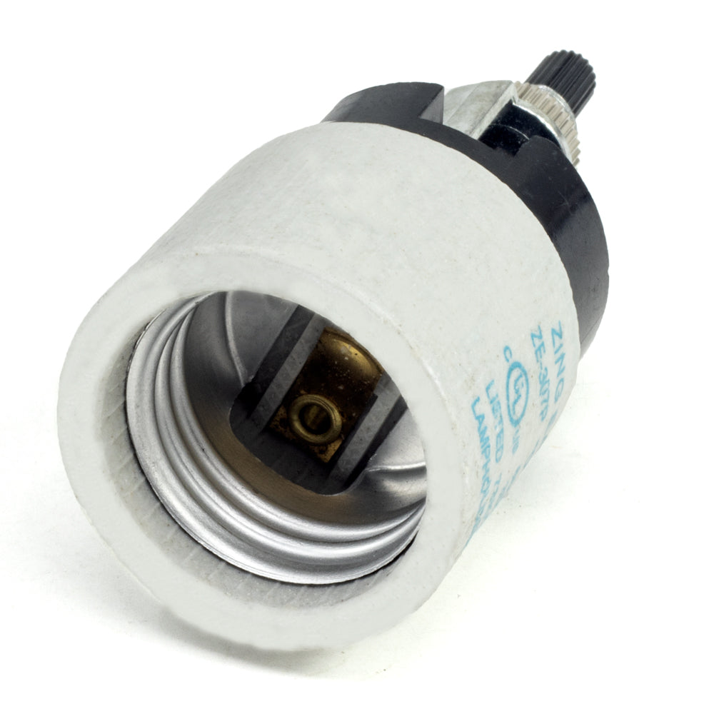 Zing Ear ZE-307P Turn Knob Lamp Socket Replacement - On Off