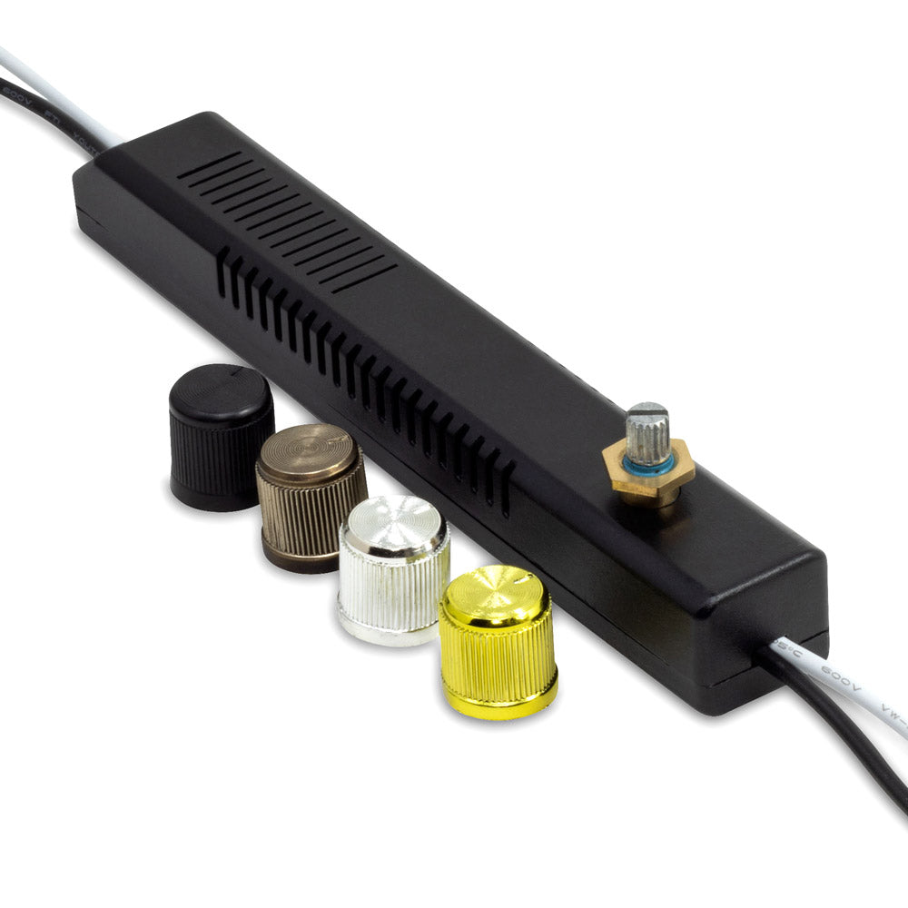 Zing Ear ZE-02A inline rotary pole lamp dimmer switch - plastic housing with 4 knobs