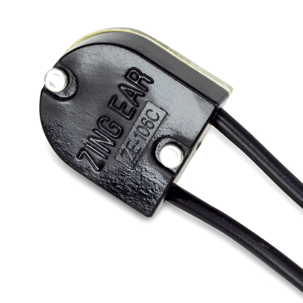 Zing Ear ZE-106 on-off rotary lamp switch with wwo wires - back view