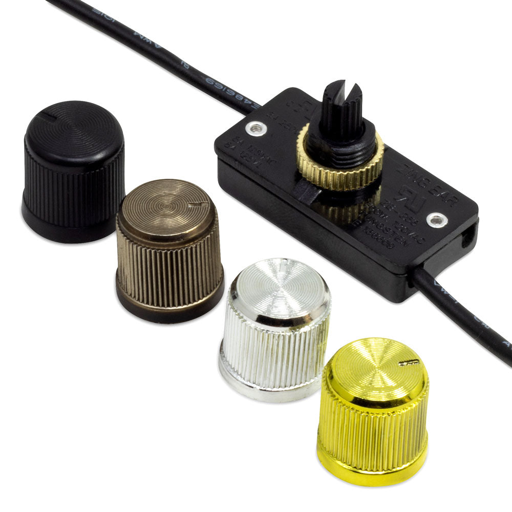 Zing Ear ZE-256 rotary lamp dimmer switch with 4 knobs