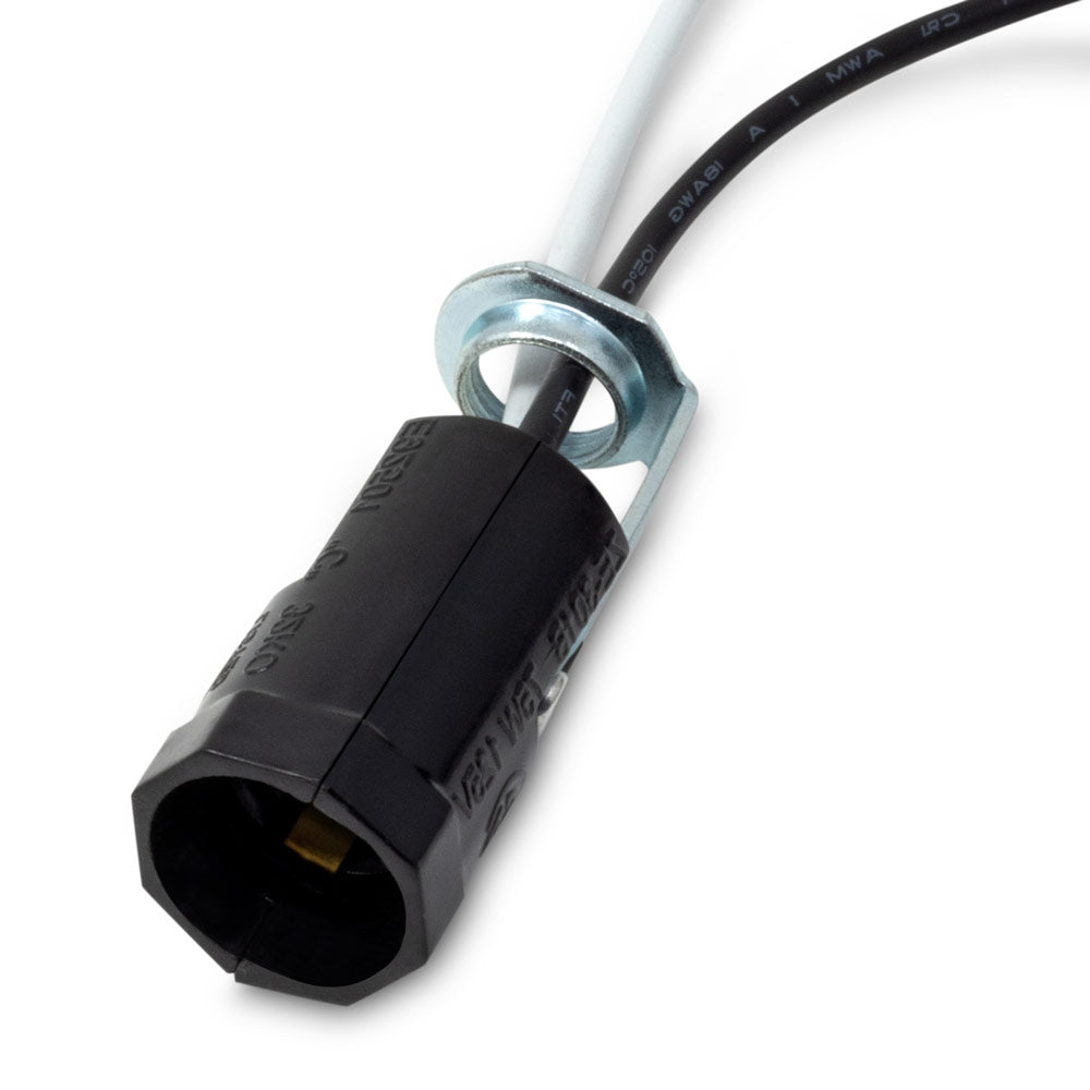 Zing Ear ZE-301B lamp holder socket with 2 wires