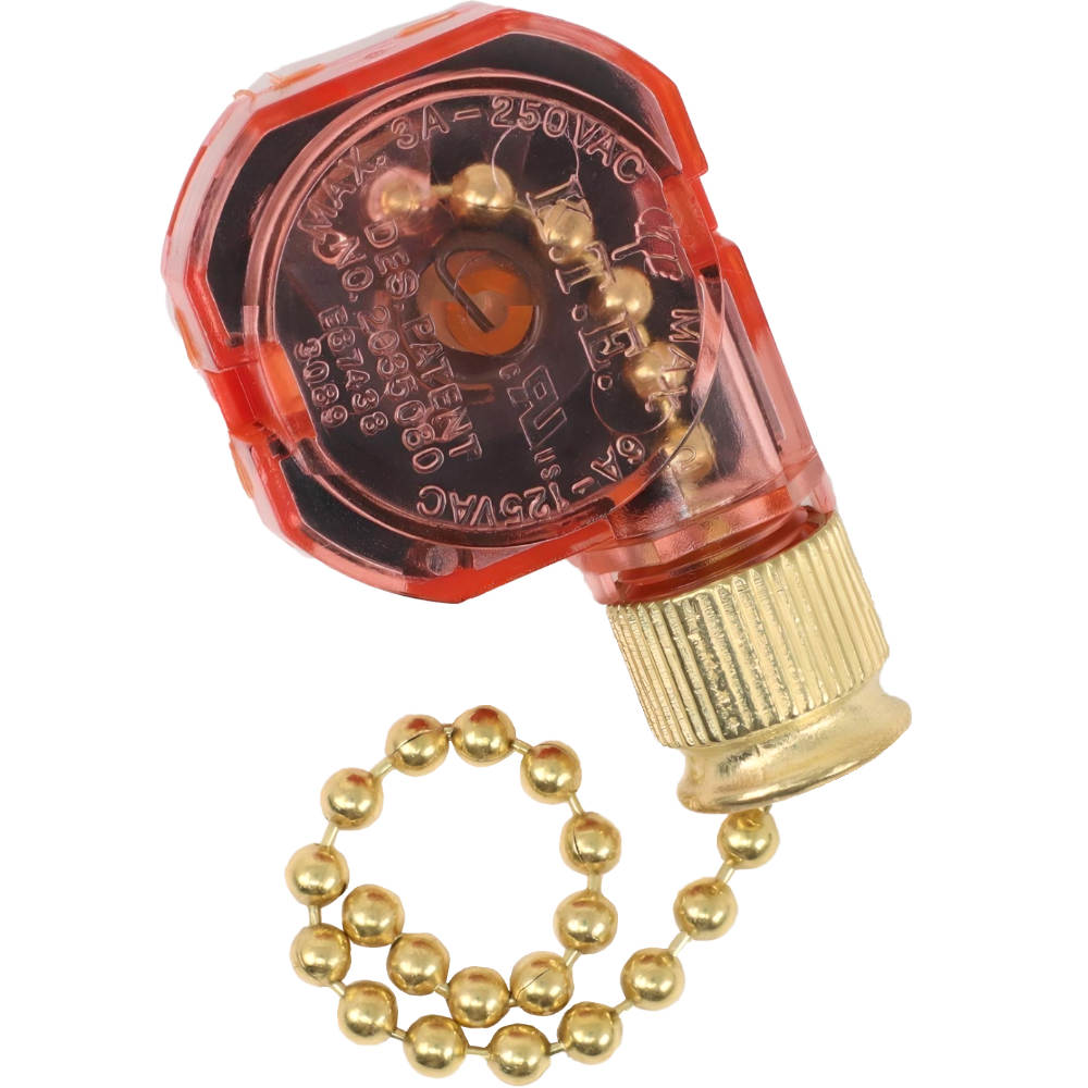 KTE 2035080 3089 3 Speed Ceiling Fan Switch 6A 125VAC
