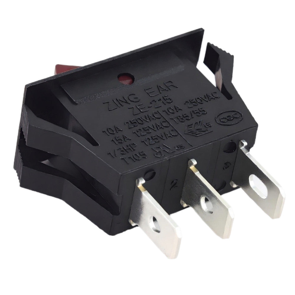 Zing Ear ZE-215 lighted rocker switch - UL approved in USA and Canada