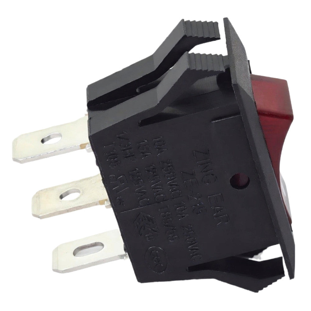 Zing Ear ZE-215 lighted rocker switch with 3 prongs