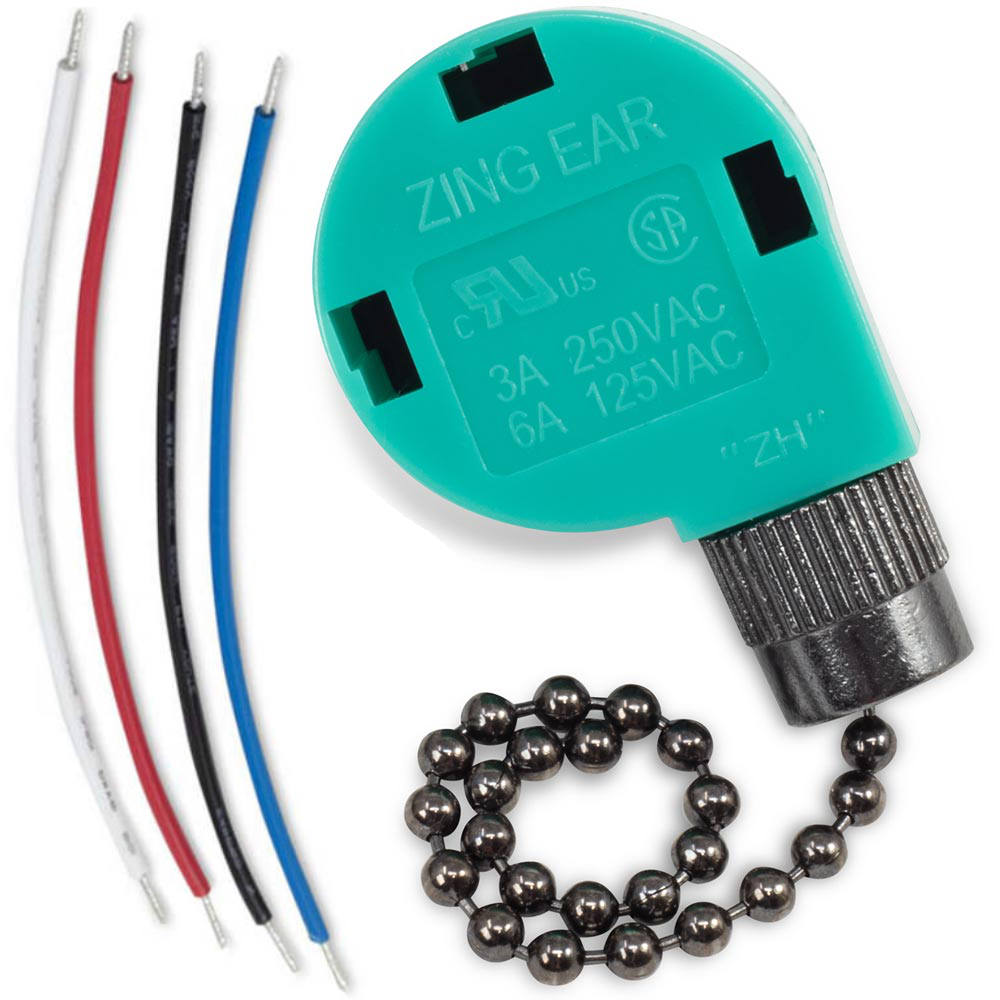 Zing Ear ZE-268S6 w/ 4 Wires - Black Nickel