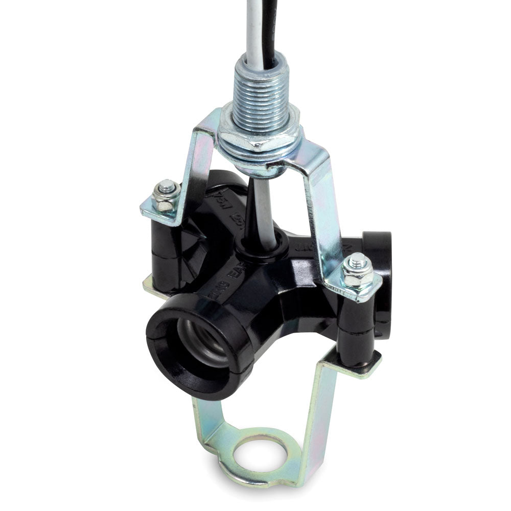 Zing Ear ZE-301T Lamp Holder 3 Light Socket with Metal Bracket
