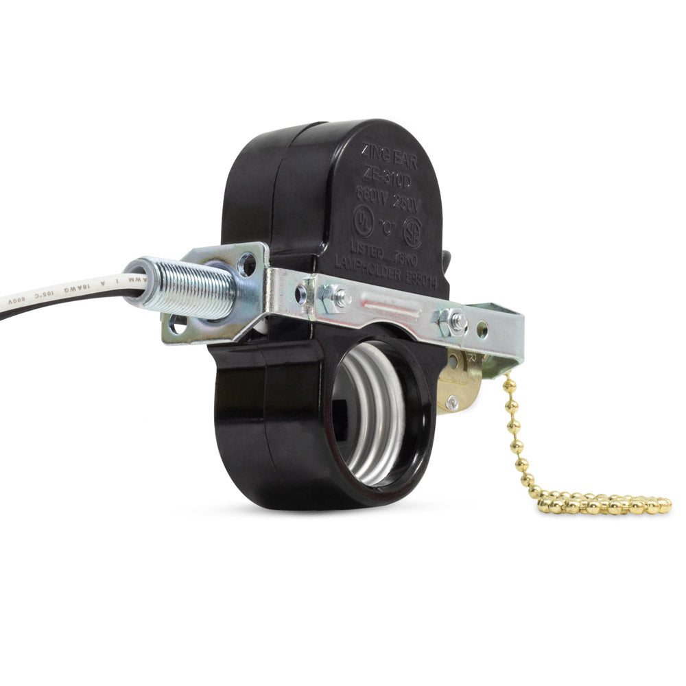 Zing Ear ZE-310D lamp holder light socket with 2 wires